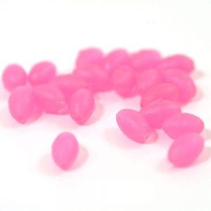 Pink Oval Beads, 5mm