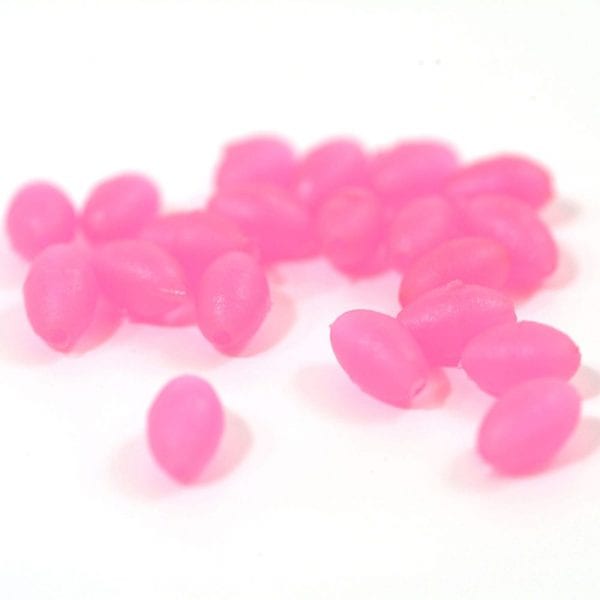 Pink Oval Beads, 5mm