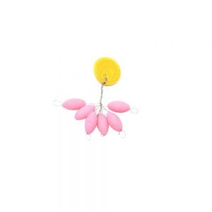 Floating Oval Bead, 11x5.6mm, Lumo Pink