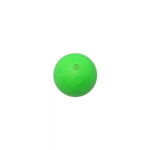 Floating Round Bead, 15mm, Green