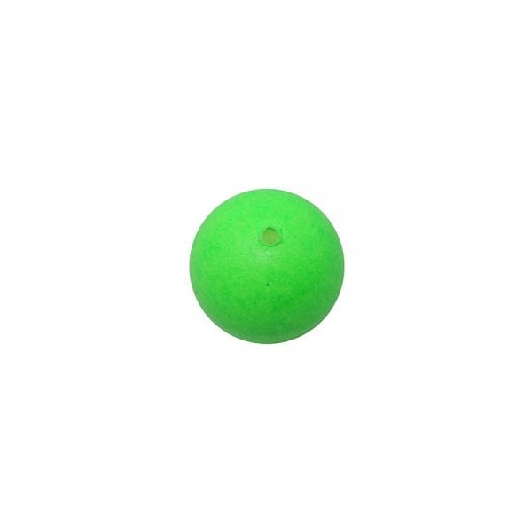 Floating Round Bead, 12mm, Green