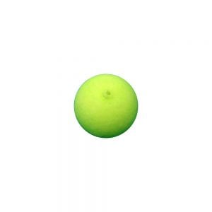 Floating Round Bead, 12mm, Lumo Green