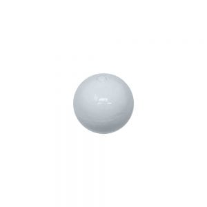Floating Round Bead, 15mm, White