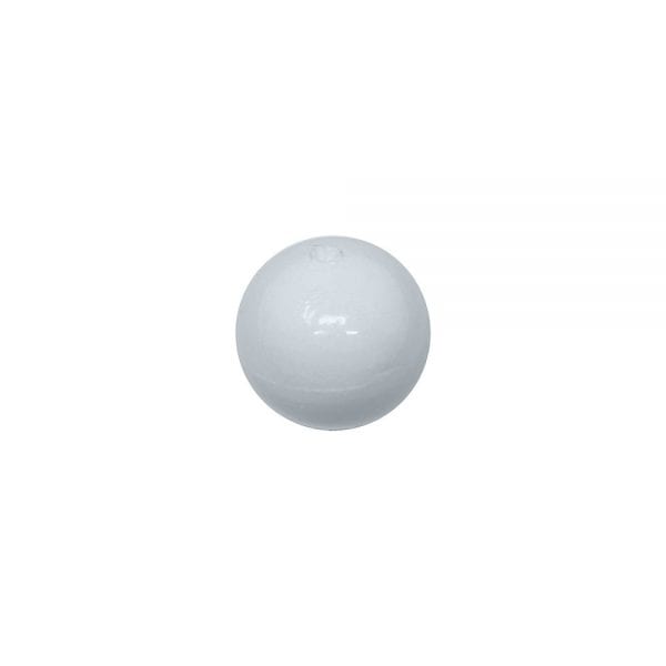 Floating Round Bead, 15mm, White